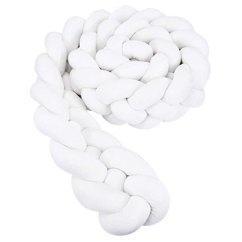 TRESSE DE LIT BEBE 4 BRINS BLANC
