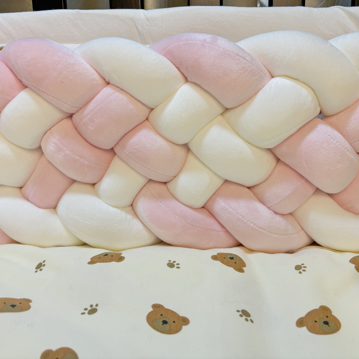 tresse de lit 3m blanc rose 6brins lit