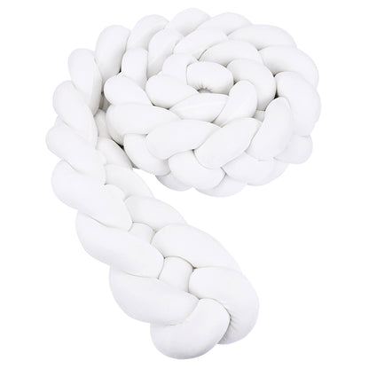TRESSE DE LIT BEBE 4 BRINS BLANC