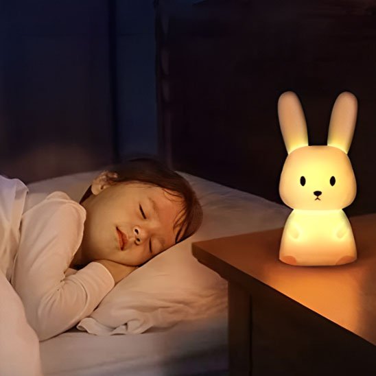 Bebe Veilleuse lapin bébé dort