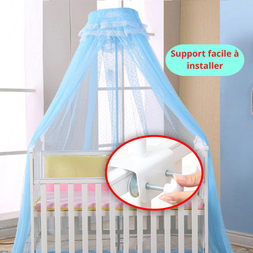 ciel de lit bébé bleu facile