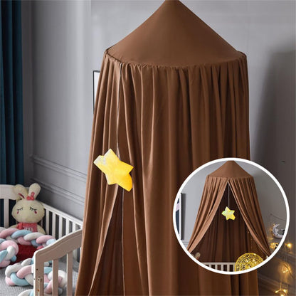 ciel de lit marron face zoom