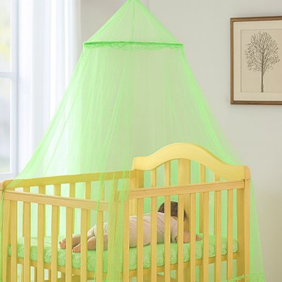 Ciel de lit pour bébé vert dodo