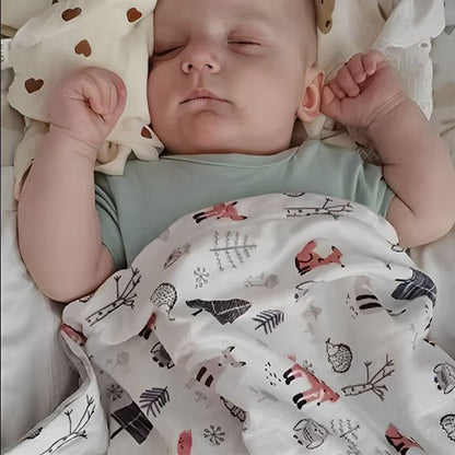 Couverture bébé motifs imprimés au dodo