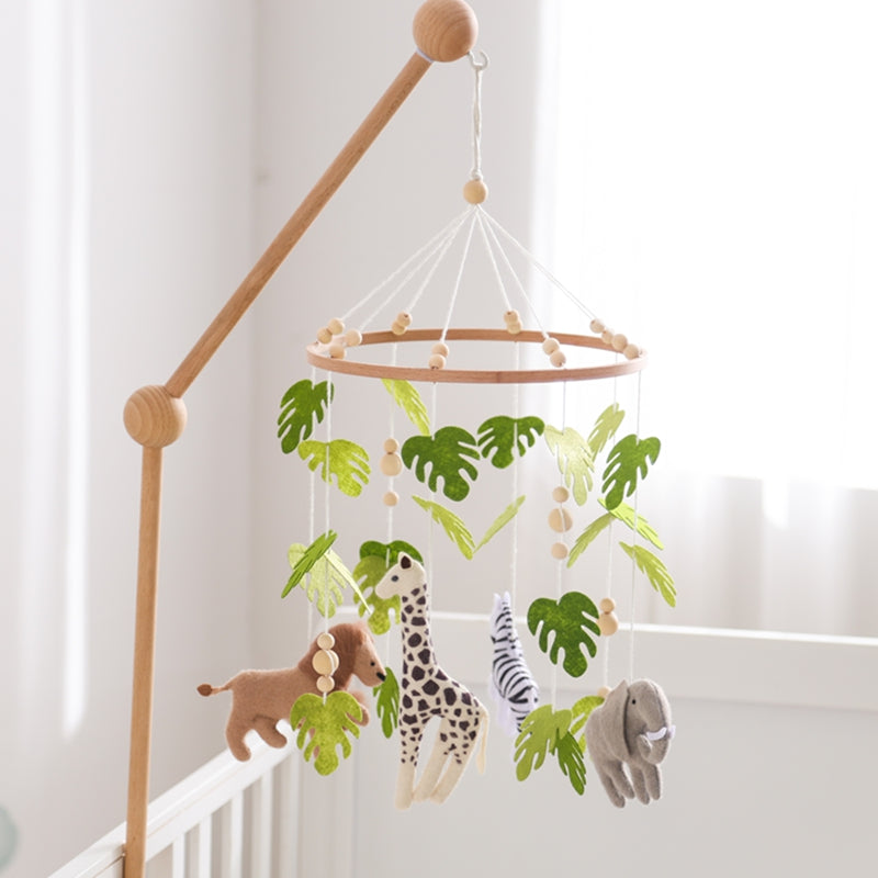 mobile musical pour bébé support jungle
