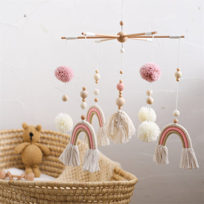 mobile pour bébé macramé panier