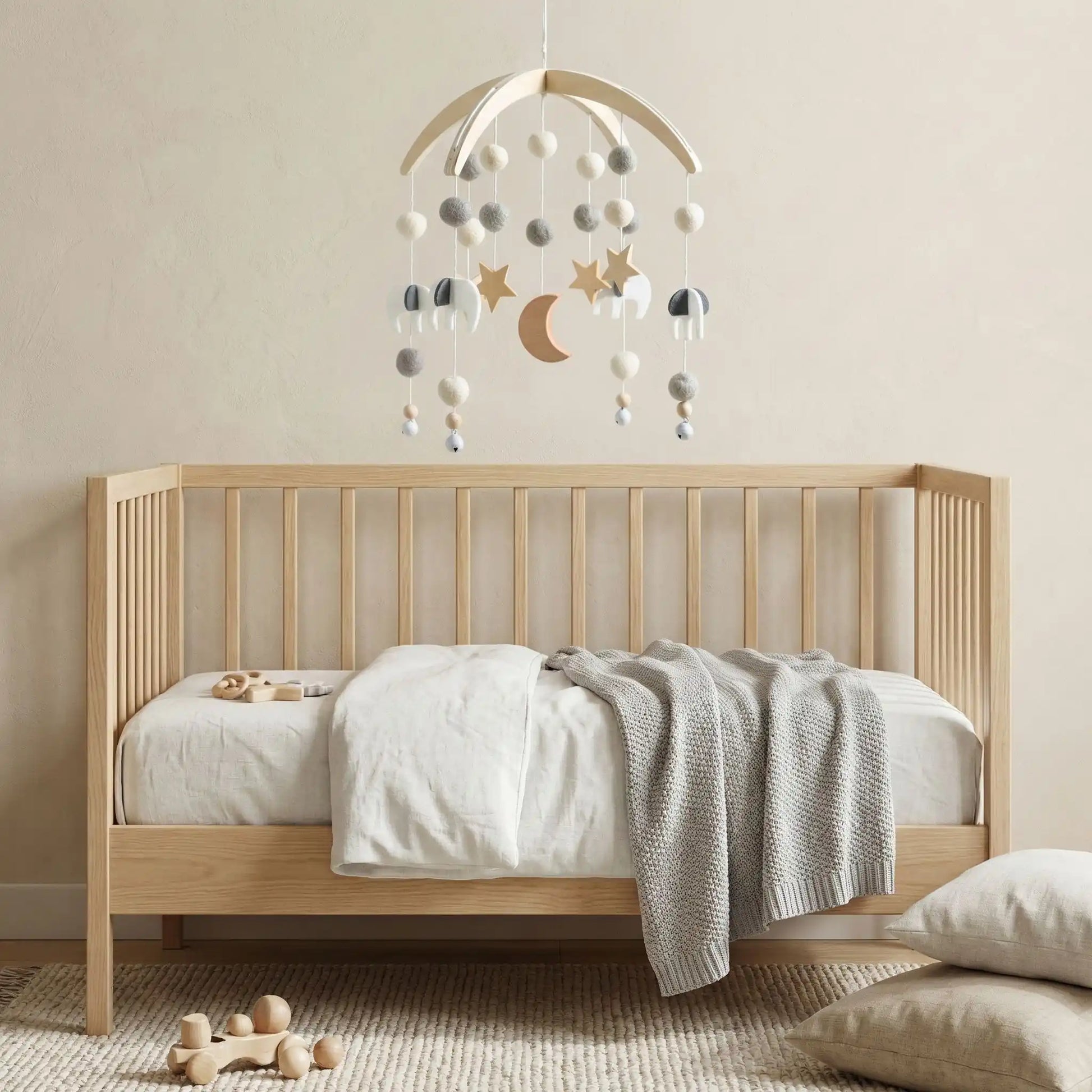 mobile pour lit bébé éléphant chambre