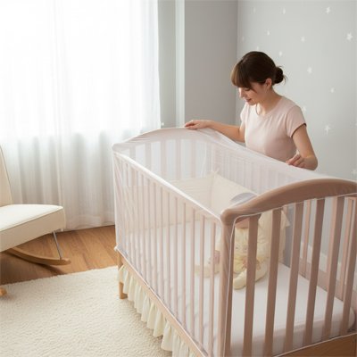Moustiquaire bébé lit maman