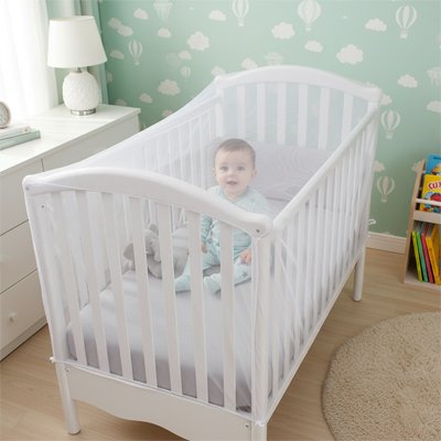 Moustiquaire bébé lit suis la