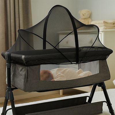 Moustiquaires lit bebe noir dodo