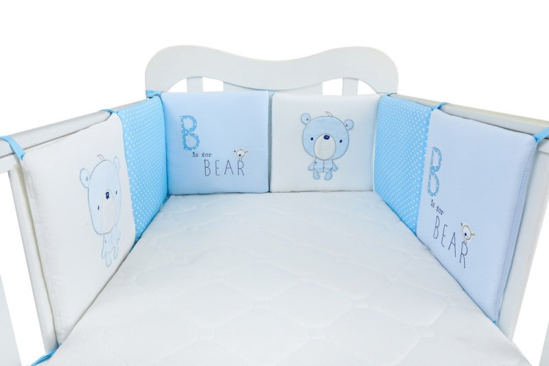 tour de lit bebe bleu bear