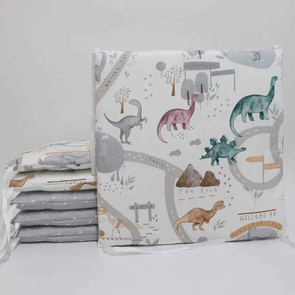 tour de lit bebe dinos pastel