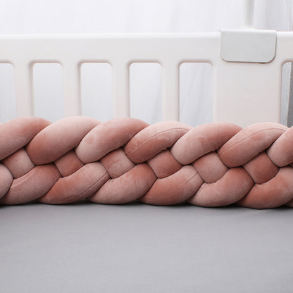 tresse de lit bébé vieux rose seul