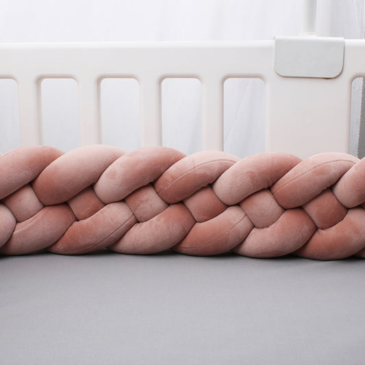 tresse de lit bébé vieux rose seul