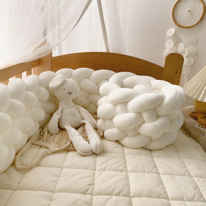 tresse de lit cabane 6 brins blanche ambiance