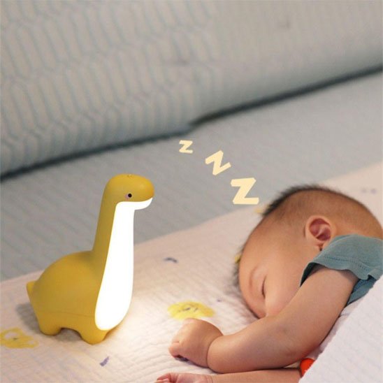 Veilleuse bébé dino bébé dort