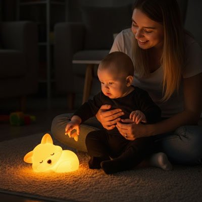 Veilleuse renard il était une fois