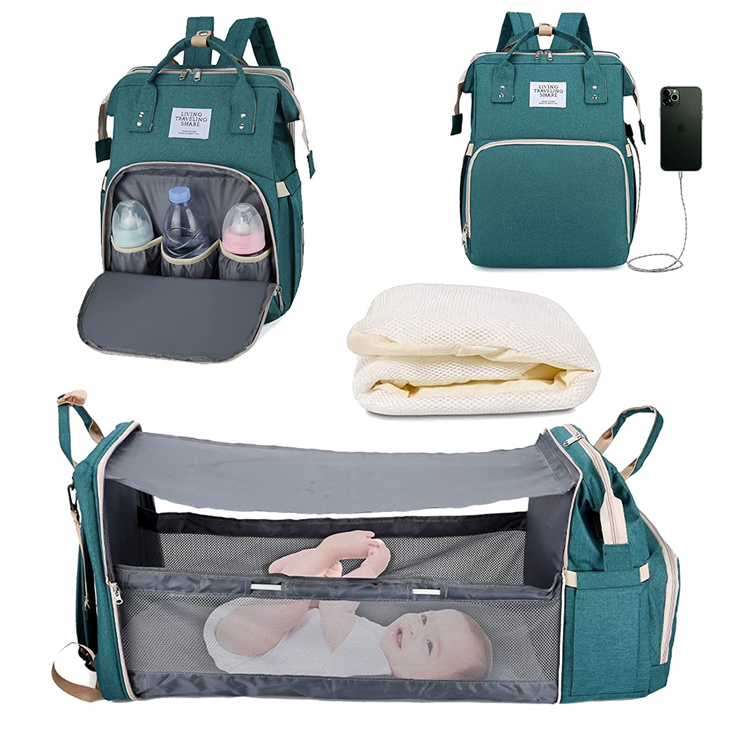 Sac à langer portatif | Berceau de voyage BabyNappy™ - Bébé Dans L'âme